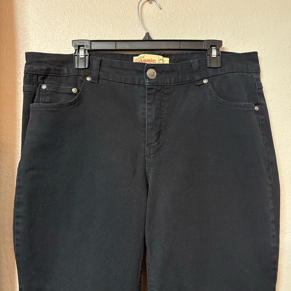 B2/1 Just my size classic stretch black denim jeans size 16W short - Picture 2 of 9